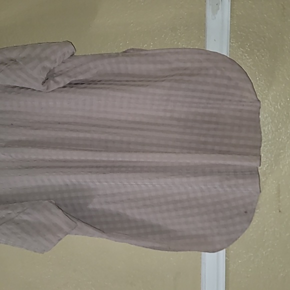 Scoop hem oversized PLUS 1X 3 button Shirt - Picture 7 of 8